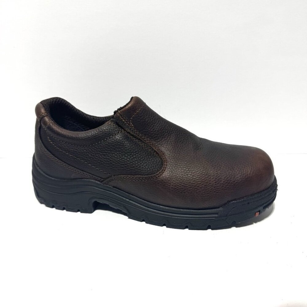 Timberland Pro Mens Titan Oxford Alloy Toe Brown Size 9.5 Wide